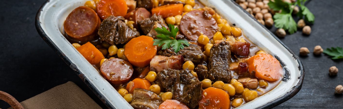 Cozido de grão de bico - miolo de paleta